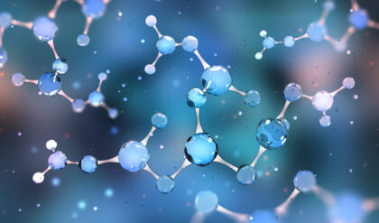 illustration en 3D de molécules