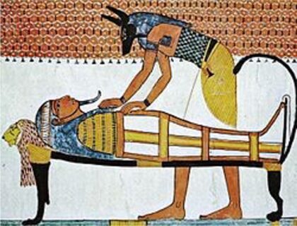 Illustration d'une momie d'un pharaon en égypt